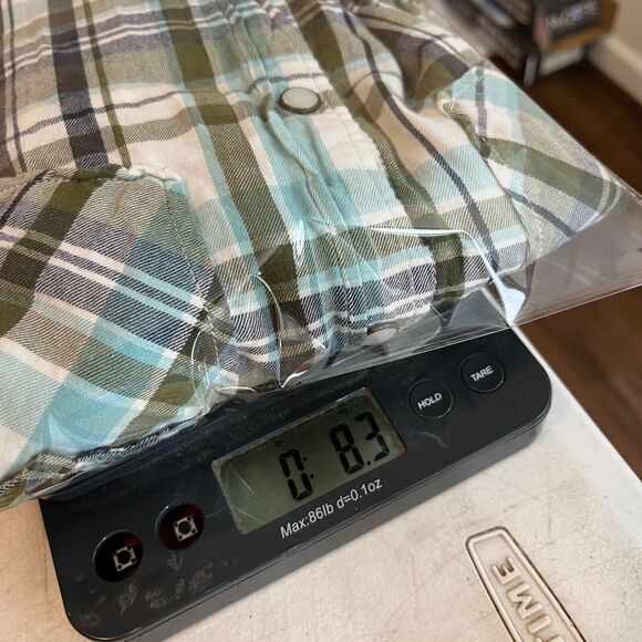 Old Navy Shirt Mens Small Western Fit Pearl Snaps Prescott Plaid Button-Up - Picture 12 of 12